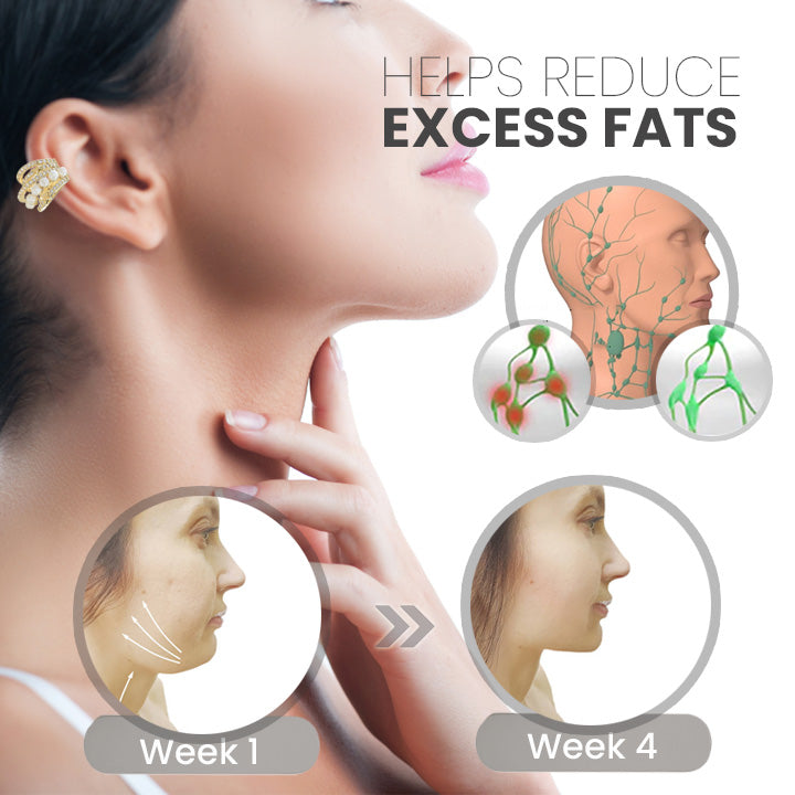 š„LAST DAY SALE-80% OFF)Histone Lymphvity Auriculotherapy White Onyx EarCuff