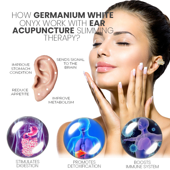 š„LAST DAY SALE-80% OFF)Histone Lymphvity Auriculotherapy White Onyx EarCuff