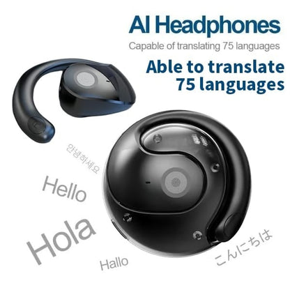 🏆#1 Best Seller ⏰LAST DAY 💎AI Translation Wireless Open Wearable Stereo Bluetooth5.4 Earphones (Fit iOS & Android)