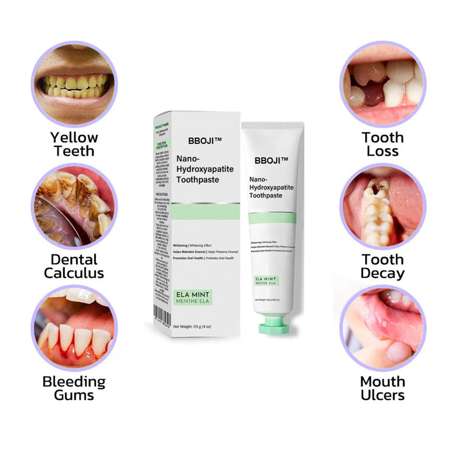 BBOJI™ Fluoride-Free Nano-Hydroxyapatite Toothpaste🦷(✨ADA recommended)(⏳ FINAL DAY! Buy 1 Get 1 FREE! ⏳)