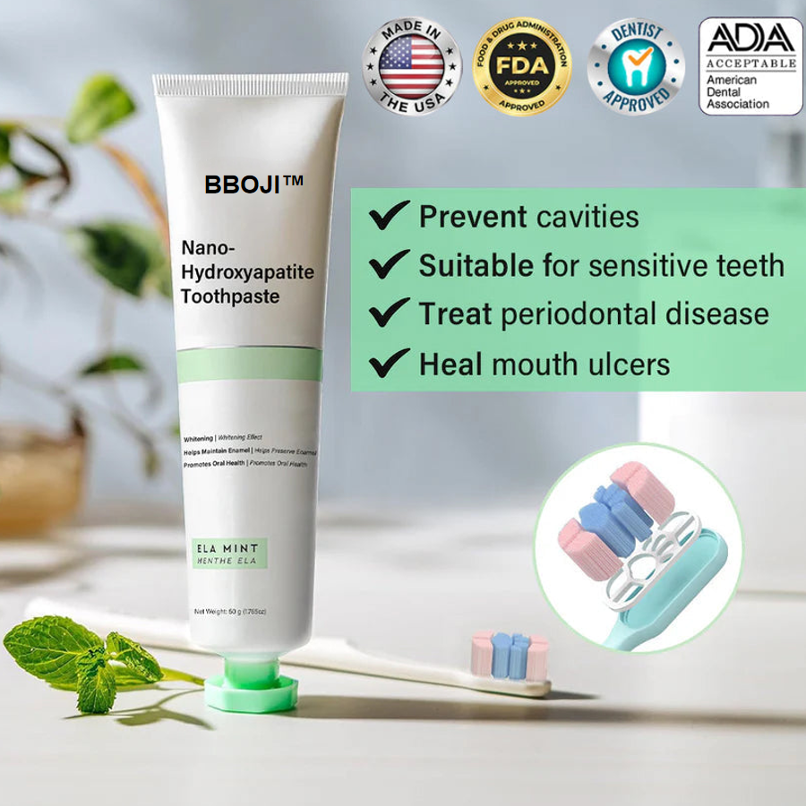 BBOJI™ Fluoride-Free Nano-Hydroxyapatite Toothpaste🦷(✨ADA recommended)(⏳ FINAL DAY! Buy 1 Get 1 FREE! ⏳)