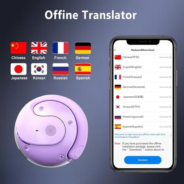 🏆#1 Best Seller ⏰LAST DAY 💎AI Translation Wireless Open Wearable Stereo Bluetooth5.4 Earphones (Fit iOS & Android)